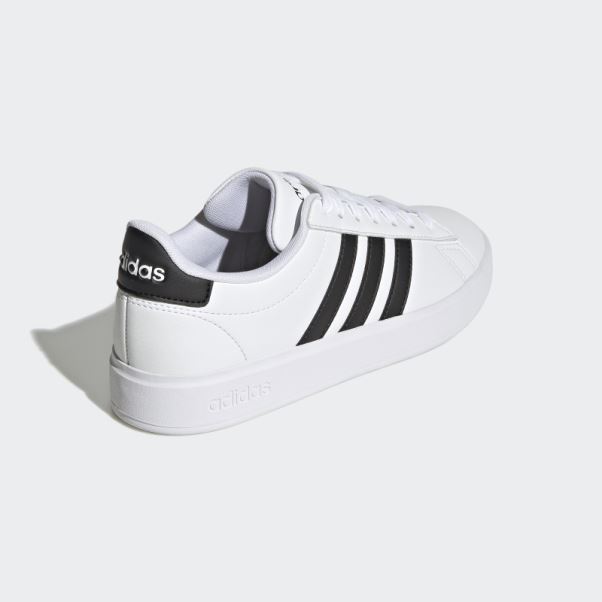 Mode Adidas Grand Court Cloudfoam Style De Vie Cour Confort Chaussures Noir