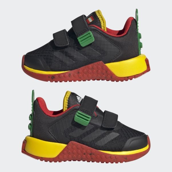 Adidas Dna X Lego Deux-strap Crochet Et Boucle Chaussures Noir Mode