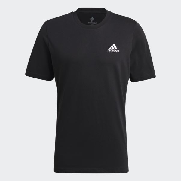 T-shirt à Petit Logo Brodé Essentials Noir Adidas