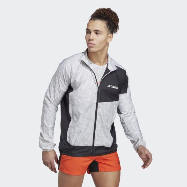 Coupe Vent Terrex Trail Running Adidas Blanc