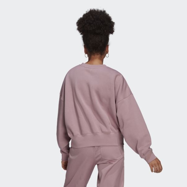 Sweat Polaire Adicolor Essentials Mauve Adidas