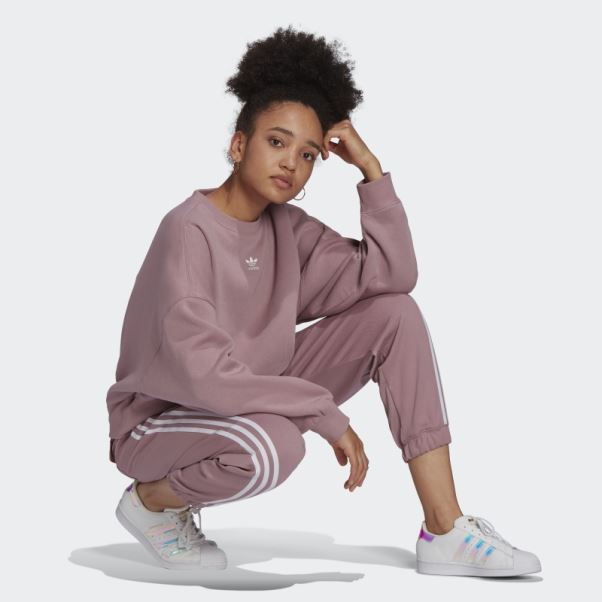 Sweat Polaire Adicolor Essentials Mauve Adidas