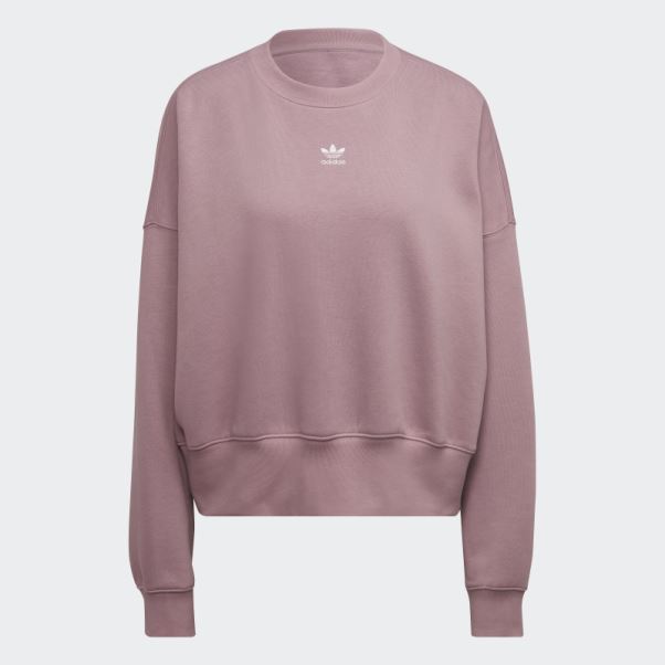 Sweat Polaire Adicolor Essentials Mauve Adidas