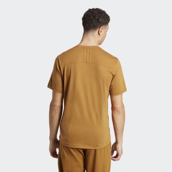 T-shirt D'entraînement Adidas Yoga Base Bronze
