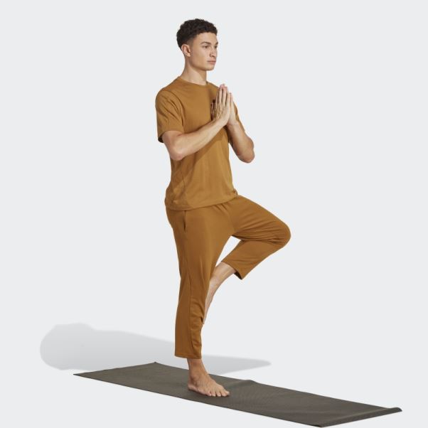 T-shirt D'entraînement Adidas Yoga Base Bronze