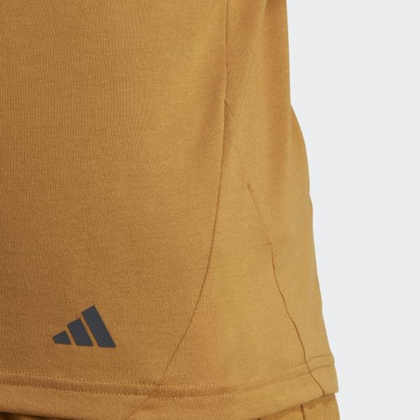 T-shirt D'entraînement Adidas Yoga Base Bronze
