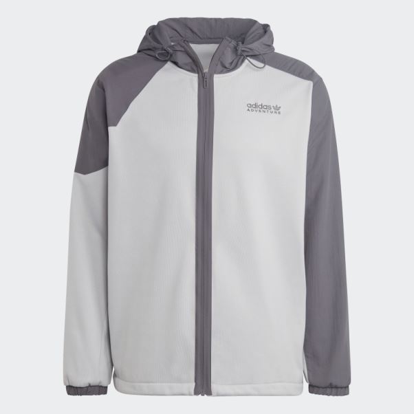 Adidas Aventure Hiver Tissu Mélange Sweat à Capuche Gris