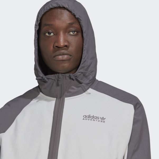 Adidas Aventure Hiver Tissu Mélange Sweat à Capuche Gris