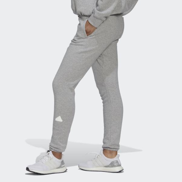 Adidas Pantalon De Survêtement Gris Moyen