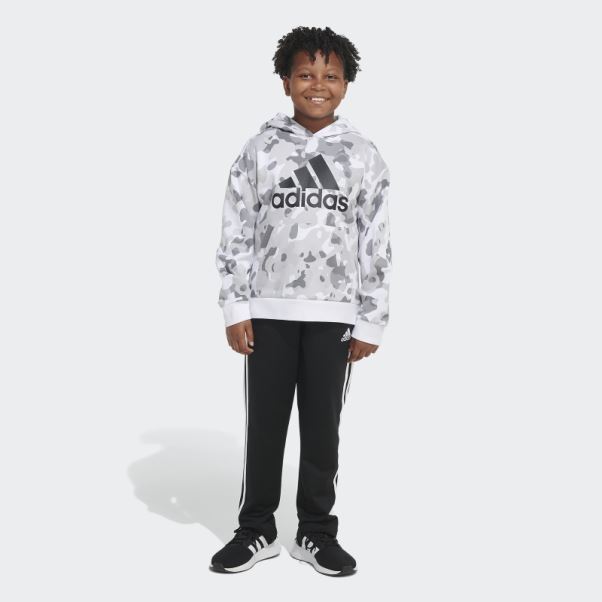 Sweat à Capuche Camo Allover Print (taille Allongée) Blanc Adidas