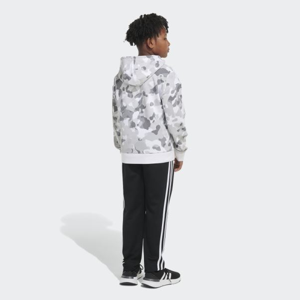Sweat à Capuche Camo Allover Print (taille Allongée) Blanc Adidas