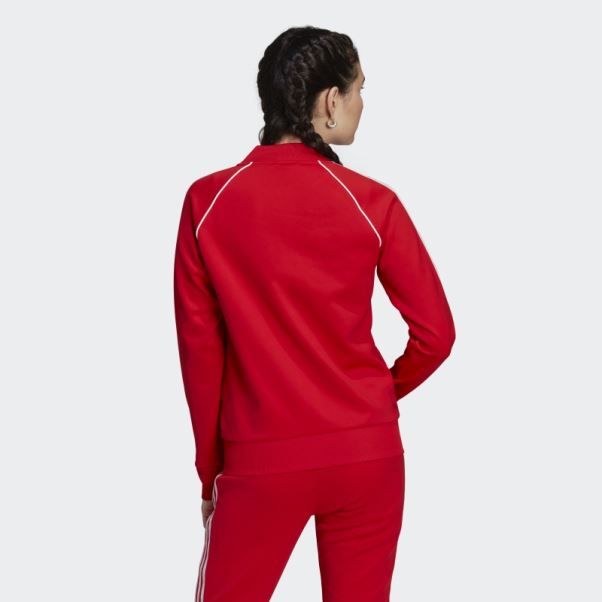 Veste De Survêtement Primeblue Sst Adidas Rouge