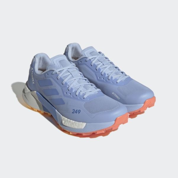 Adidas Terrex Agravic Ultra Trail Running Chaussures Bleu Aube