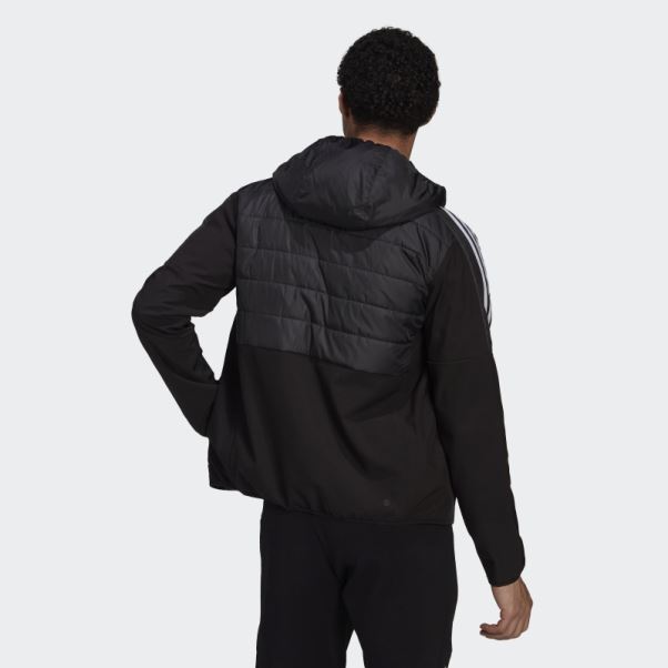 Veste Hybride à Capuche Isolée Adidas Essentials Noire