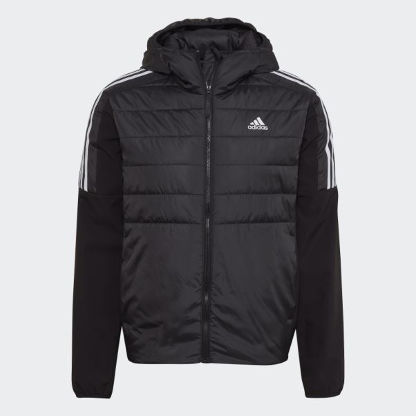 Veste Hybride à Capuche Isolée Adidas Essentials Noire