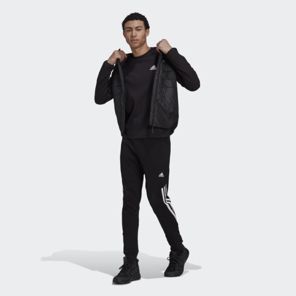 Veste Hybride à Capuche Isolée Adidas Essentials Noire