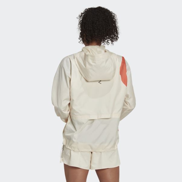 Ecru Teinte Thebe Magugu Veste De Course Rapide Adidas