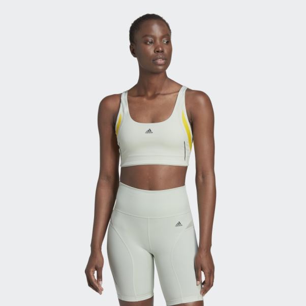 Brassière D'entraînement à Maintien Moyen Powerimpact Luxe Verte Adidas