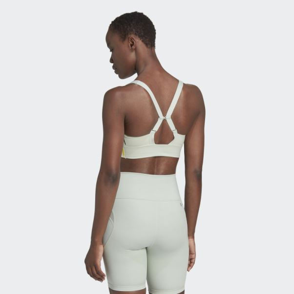 Brassière D'entraînement à Maintien Moyen Powerimpact Luxe Verte Adidas