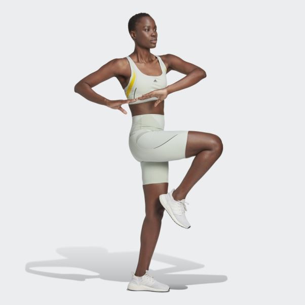 Brassière D'entraînement à Maintien Moyen Powerimpact Luxe Verte Adidas