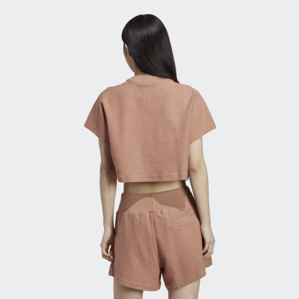 Argile Lounge Terry Loop Crop Top Adidas