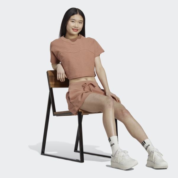 Argile Lounge Terry Loop Crop Top Adidas