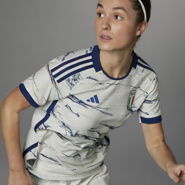 Maillot Italy 23 Away Authentique Femme Blanc Adidas