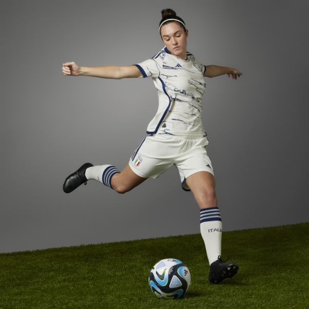 Maillot Italy 23 Away Authentique Femme Blanc Adidas