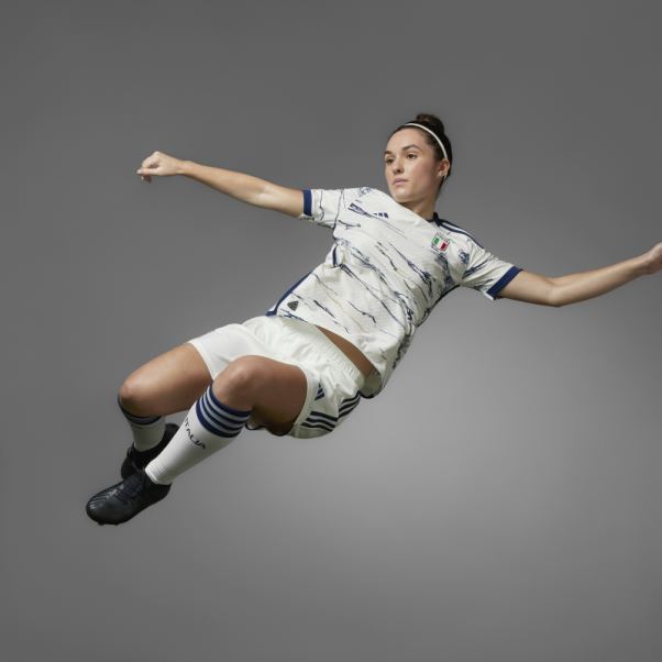 Maillot Italy 23 Away Authentique Femme Blanc Adidas