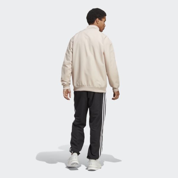 Survêtement Taupe Tissé à 3 Bandes Adidas