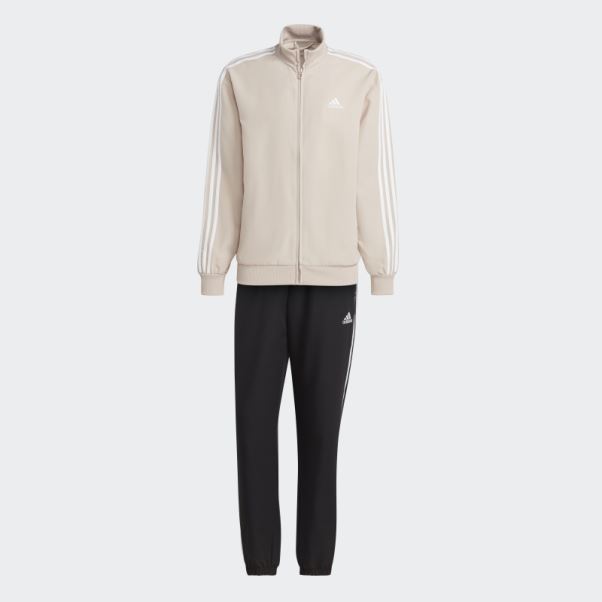 Survêtement Taupe Tissé à 3 Bandes Adidas