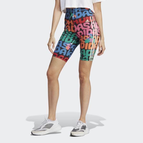 Short De Vélo Adidas X Farm Rio Noir