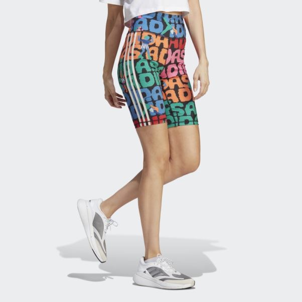 Short De Vélo Adidas X Farm Rio Noir