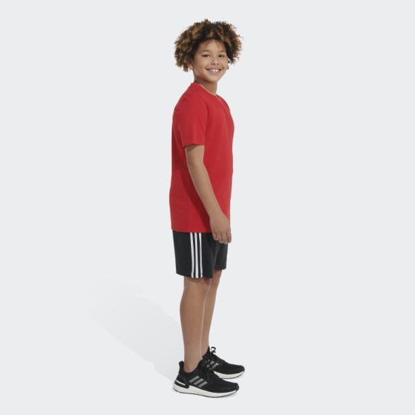 T-shirt à Logo Emb Essentiel écarlate Adidas