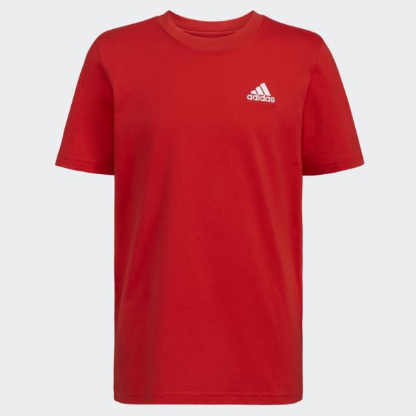 T-shirt à Logo Emb Essentiel écarlate Adidas