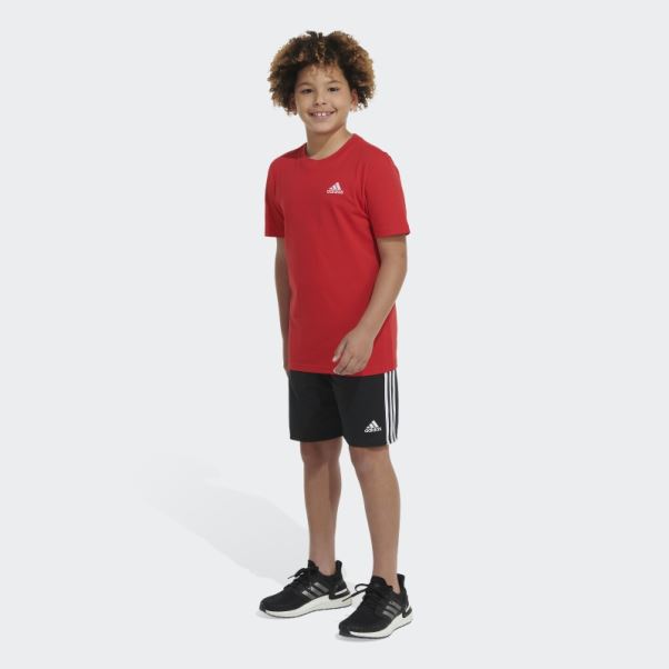 T-shirt à Logo Emb Essentiel écarlate Adidas