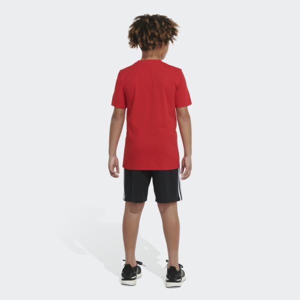 T-shirt à Logo Emb Essentiel écarlate Adidas