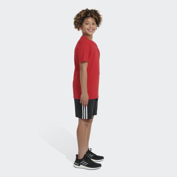 T-shirt à Logo Emb Essentiel écarlate Adidas