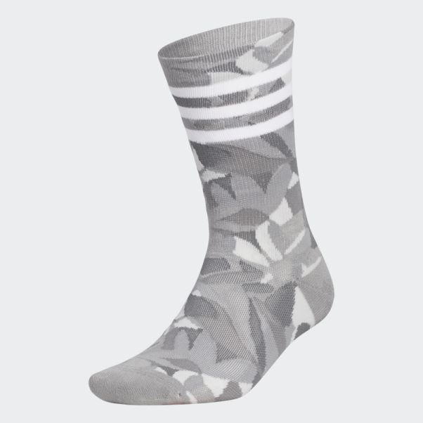Chaussettes Mi-mollet Imprimées Adidas Golf Grises