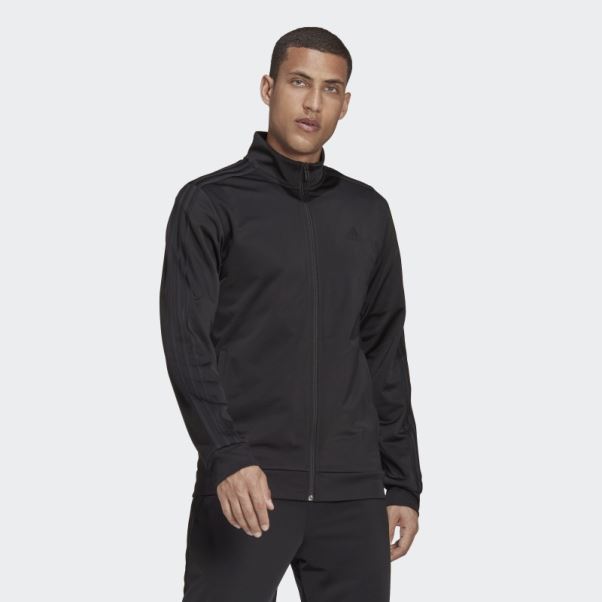 Veste De Survêtement Essentials Warm-up 3 Bandes Noir Adidas