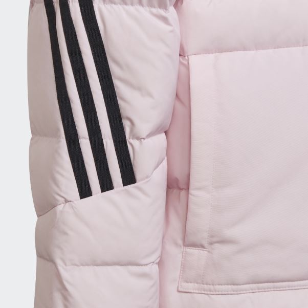 Doudoune 3 Bandes Adidas Rose