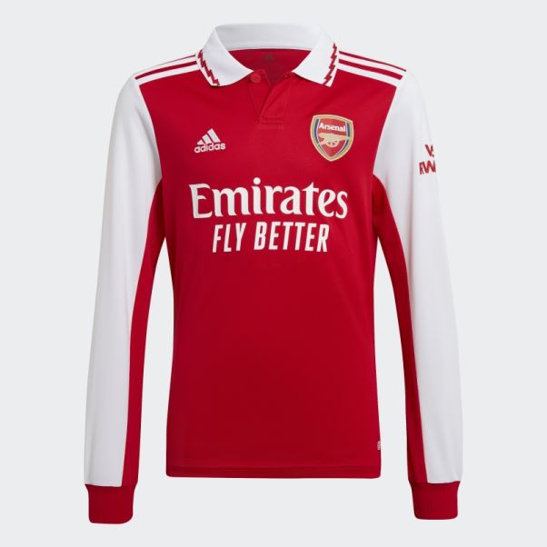 Maillot Domicile Manches Longues Adidas Arsenal 22/23 écarlate