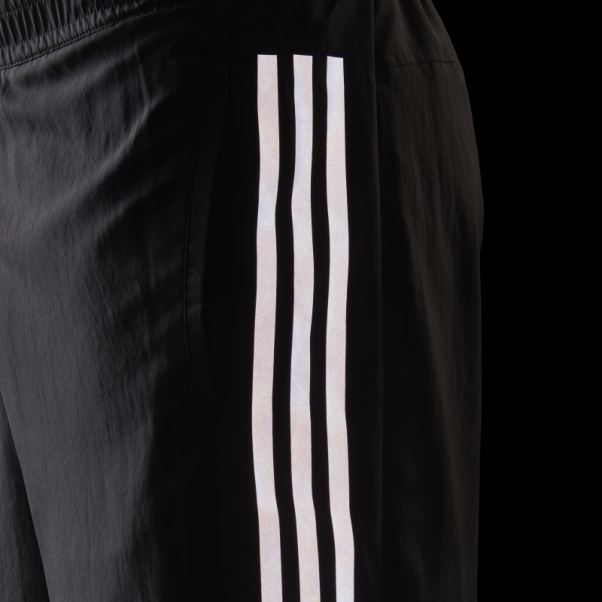 Run Icon Short Réfléchissant à 3 Bandes Adidas Noir