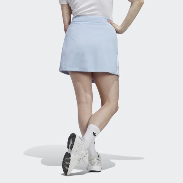 Adidas Adicolor Classics 3-stripes Short Wrap Jupe Bleu Aube