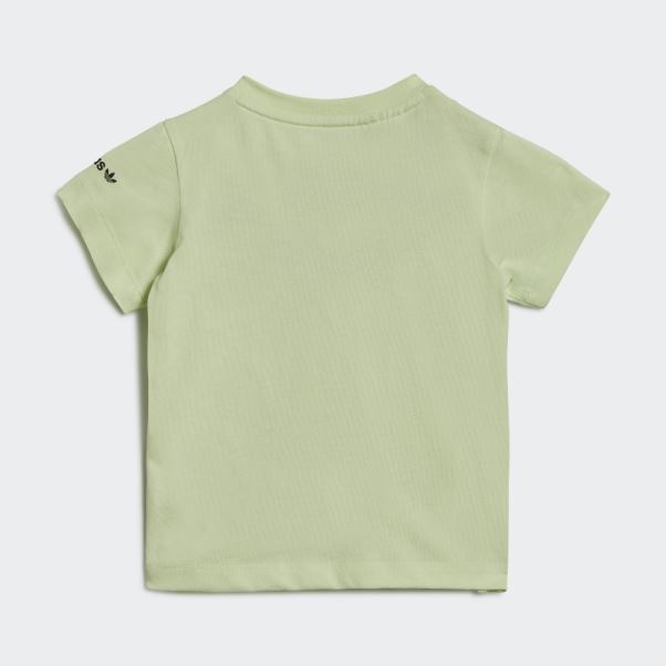 T-shirt De Plage Stoked Graphique Adidas Citron Vert
