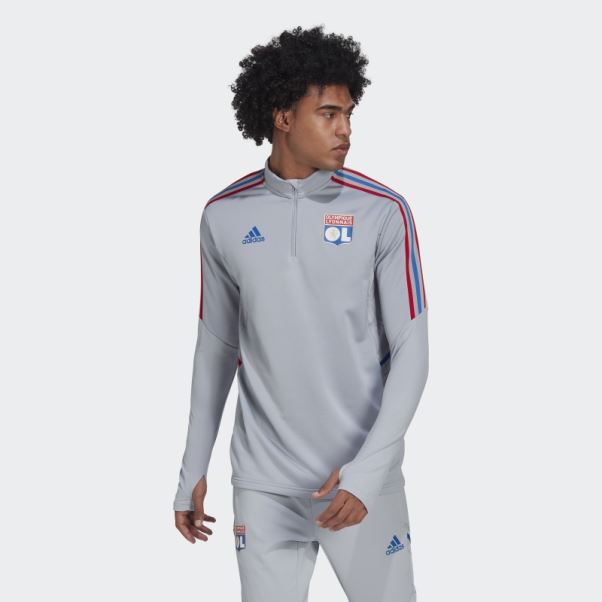 Adidas Olympique Lyonnais Tiro 21 Training Top Argent