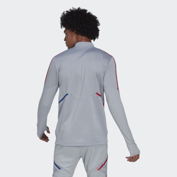 Adidas Olympique Lyonnais Tiro 21 Training Top Argent