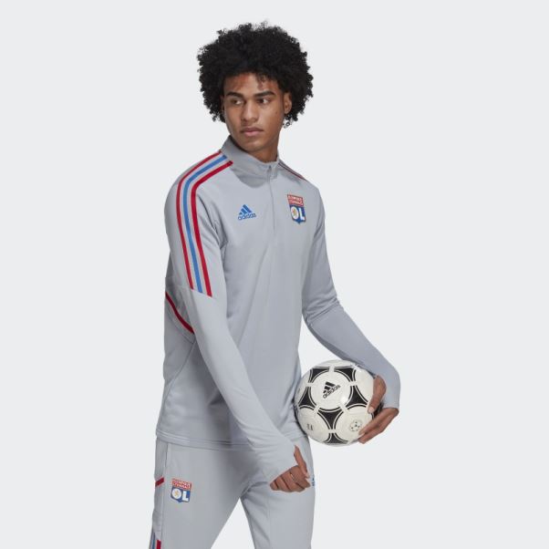 Adidas Olympique Lyonnais Tiro 21 Training Top Argent