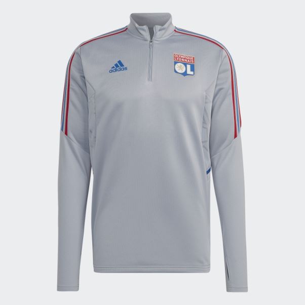 Adidas Olympique Lyonnais Tiro 21 Training Top Argent