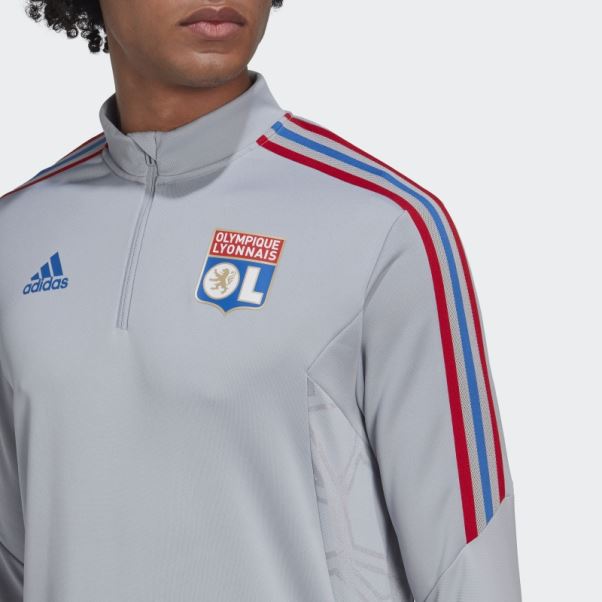 Adidas Olympique Lyonnais Tiro 21 Training Top Argent